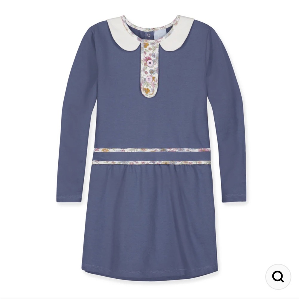 Bella Bliss Blue Collared Dress